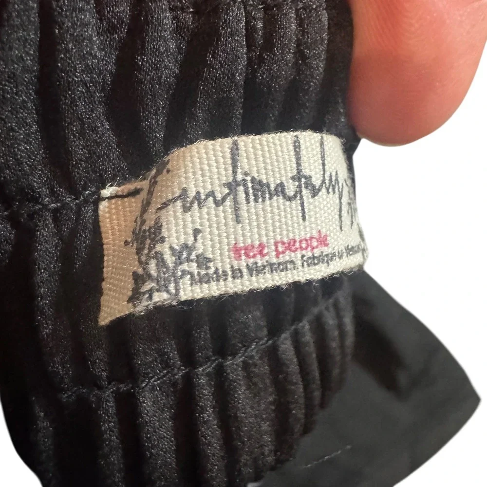 Free People‎ Black Strapless Bandeau Top Open back